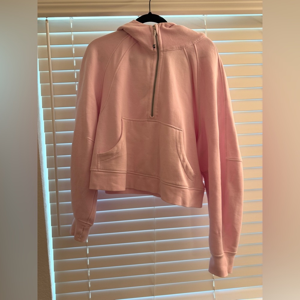 Lululemon Athletica Scuba Light Pink Cropped Sweatshirt